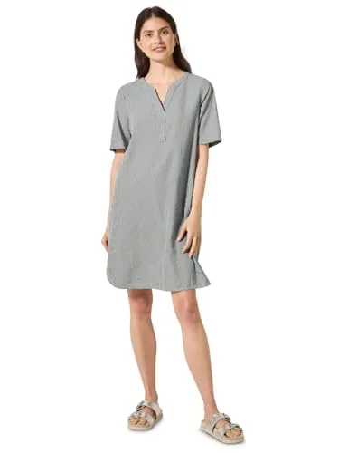 Cecil Damen Seersucker Kleid in grün von CECIL