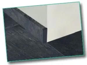 Classen Endkappen für FUXX-Laminatleiste 65 x 18 mm Fliese steingrau Endkappe