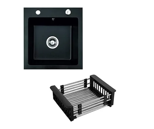 Faizee Möbel Granitspüle 48x50 cm Schwarz in schwarz von Faizee Möbel