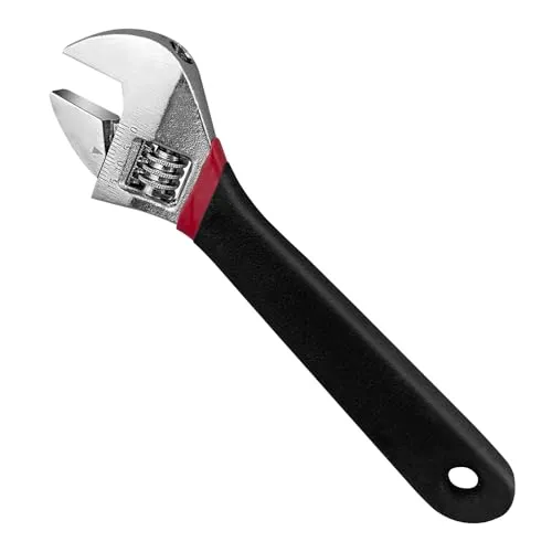 Gentpovth 6 Zoll/150MM Verstellbarer Schraubenschlüssel, Einmaulschlüssel Max 20 mm Maulweite, Rollgabelschlüssel Mit Oberfläche verchromt, für Wasser- und Stromwartung,mechanische Wartung,Baustellen