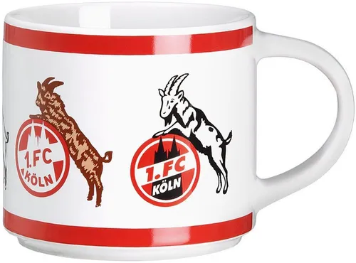 1. FC Köln Tasse Retro Logo XXL in weiß von 1. FC Köln