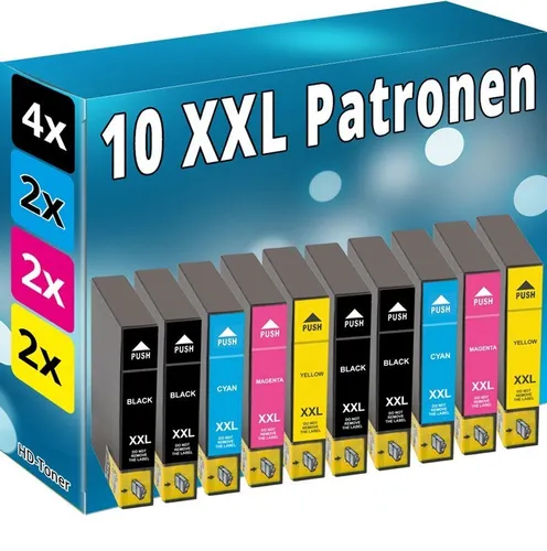 10x XXL PATRONEN für EPSON D68PE D88PE DX3800 DX3850 DX4200 DX4250 DX4800 DX4850