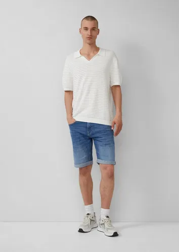 QS Herren 2165154 Jeans Bermuda, blau, 36 - Herren-Shorts aus hochwertigem Jeansmaterial, perfekt für lässige Sommerlooks und bequem im Alltag.
