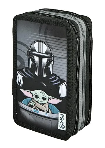 Scooli Federmäppchen Tripledecker Star Wars, befüllt von Scooli