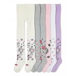 TupTam Strickstrumpfhose 6er Pack für Mädchen in gelb von TupTam