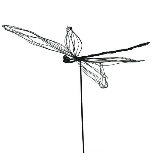 Libelle Metall Deko Stecker 28cm Garten Blumen 2er Set, 2 Stück