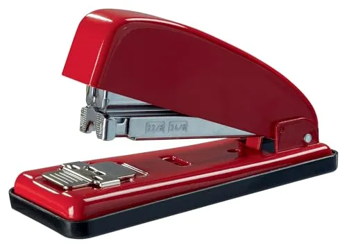 PETRUS 44793 Hefter Handtacker MOD.226, rot - Schreibtischhefter mit hochwertigem Design, ideal für Büro und Zuhause – der PETRUS Handtacker MOD.226 überzeugt durch seine Langlebigkeit und Benutzerfreundlichkeit.