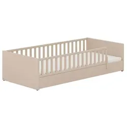 Paidi Bodenbett Little Flo, Beige, 90x200 cm - Kinderzimmermöbel mit Blauer Engel Zertifizierung, in verschiedenen Holzdekoren erhältlich und ideal für eine gesunde Schlafumgebung.