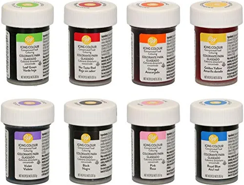 Wilton Lebensmittelfarben Set bakeryteam Edition (8 x 28g) von bakeryteam
