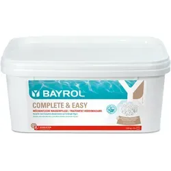 BAYROL Complete & Easy 2,24 kg - Wöchentliche Poolpflege - Poolzubehör für einfache wöchentliche Pflege mit vorportionierten Beuteln. Desinfiziert, verhindert Algenwachstum und macht das Wasser kristallklar – schwimmen Sie bereits 15 Minuten nach der Anwendung!