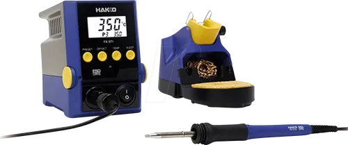 Hakko Lötstation FX-971 Set - Lötgeräte mit 100 W Leistung, Temperaturbereich von 50-450 °C und hoher Temperaturstabilität von +/- 3 °C, ideal für präzises Löten.