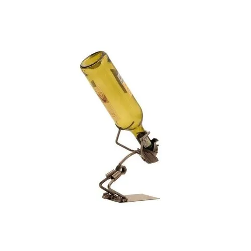 Flaschenhalter lustiger Trinker Weinflaschenhalter Wein Schluckspecht h 21 cm
