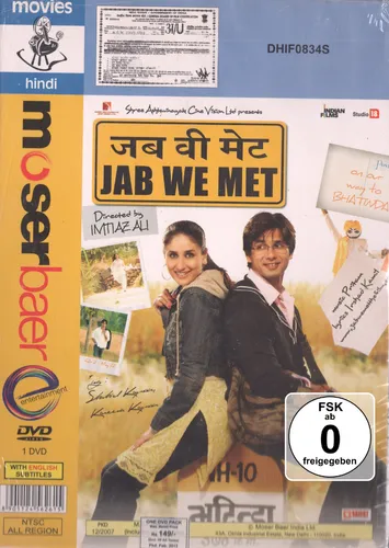 JAB WE MET / ALS ICH DICH TRAF Bollywood DVD in Hindi mit englischem Untertitel