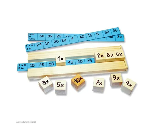 matches21 HOME & HOBBY Einmaleins Bausatz Kinder ab 7 Jahren Holzbaukasten