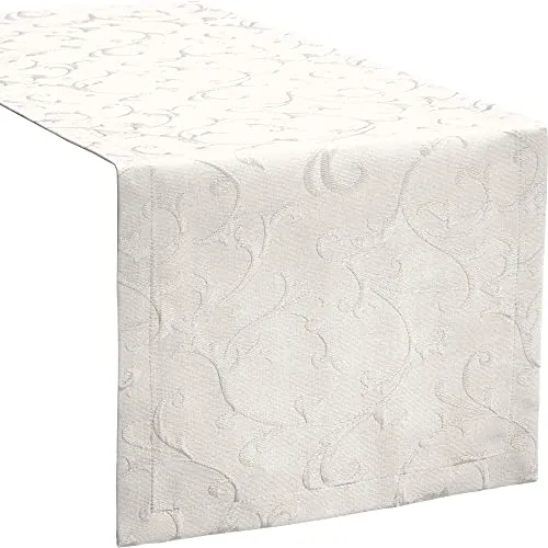 Erwin Müller Tischläufer Düsseldorf bügelfrei Creme Größe 50x150 cm