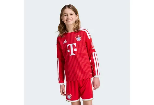 ADIDAS Kinder Trikot FC Bayern 26/27 Home Jersey - Modernes, langärmliges FC Bayern München Trikot für Kinder. Mit atmungsaktiver Climacool-Technologie für ein angenehmes Tragegefühl. Ideal für Spieltage und Freizeit, um die Leidenschaft für den Verein stilvoll zu zeigen.