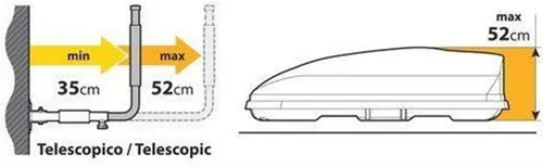 NORDRIVE N60050 Wandhalterungen für Dachbox