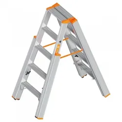 Layher Topic 1062 Treppenstehleiter mit 5 Stufen 2,70m AH von Layher