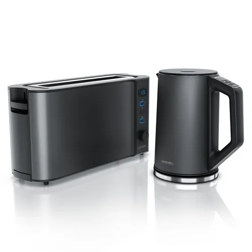 Arendo Frühstücks-Set Edelstahl 1,5l Wasserkocher & Toaster von Arendo