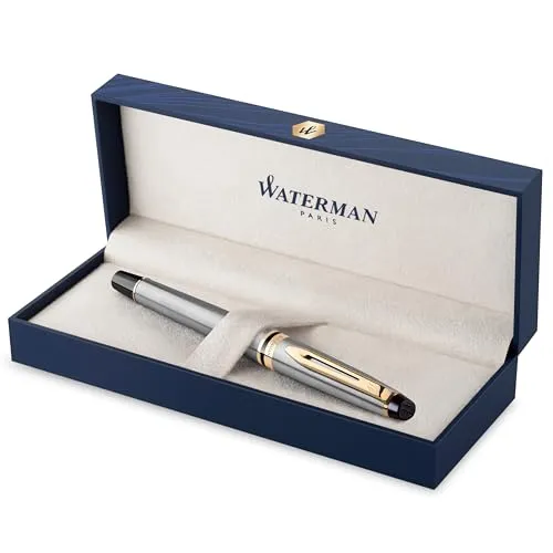 Waterman Expert Füller | Edelstahl mit 23K Gold Zierteilen von Waterman