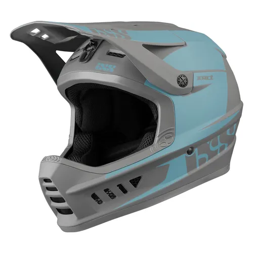 IXS Xact Evo Integralhelm für Mountainbike, E-Bike, BMX - Ocean-Graphit, M - Fahrradhelm mit hohem Schutz und Belüftung, ideal für Freerider und Downhill-Fahrer. Leicht, ergonomisch und mit EPR-System für einfache Handhabung im Notfall.