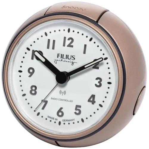 FILIUS zeitdesign Funkwecker 0544-18 in braun von FILIUS zeitdesign