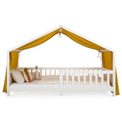 IDIMEX Hausbett Himmel LIAN in senfgelb in gelb von IDIMEX