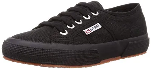 Superga 2750 Cotu Classic Sneaker, Unisex, Black 996, 39 EU - Damen-Sneaker aus atmungsaktiver Baumwolle mit vulkanisierter Gummisohle für optimalen Komfort und Haltbarkeit.