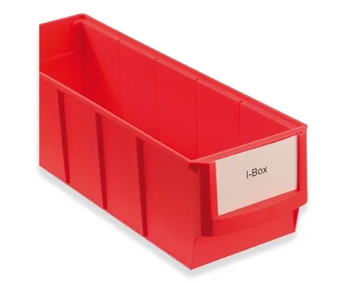 Etikettenschutzfolie+Etiketten für Industriebox, Regal- Werkzeugbox schmal 12