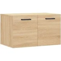 vidaXL Wandschrank Sonoma-Eiche 60x36,5x35 cm - Praktischer Wandschrank aus langlebigem Holzwerkstoff in Sonoma-Eiche, ideal für Wandmontage und bietet reichlich Stauraum, um dein Zimmer stilvoll zu organisieren.