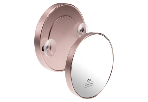 PARSA Beauty Badspiegel Essential Saugnapf-Spiegel Champagner, 10-fache Vergrößerung - Eleganter Saugnapf-Spiegel in Champagner für präzise Detailansicht. Ideal für Ihre Beauty-Routine, einfach zu montieren und perfekt für unterwegs. Entdecken Sie die Schönheit im Detail!