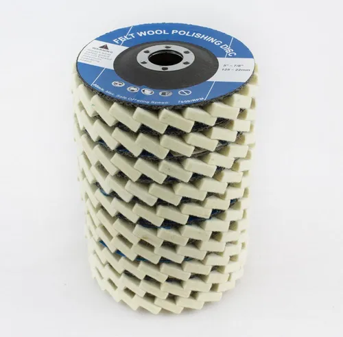 Falon-Tech Polierscheibe 125 mm - 10er Set - Hochwertige Filzscheibe für vielseitige Polierarbeiten. Ideal für Stahl, mit 125 mm Durchmesser und 6 mm Dicke. Max. Drehzahl 6100 U/min. Perfekt für präzise Ergebnisse im Handwerk.