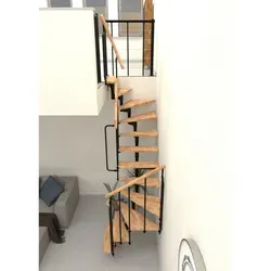 Minka Mittelholmtreppe Joker Turn 180° in schwarz von Minka