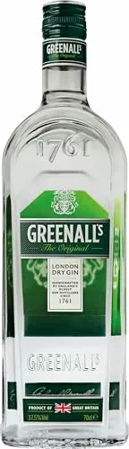 Greenall's London Dry Gin - Handgefertigt seit 1761 - Traditioneller London Dry Gin aus Englands ältester Destillerie, mit komplexem Wacholdergeschmack und frischen Zitrusnoten, perfekt für Cocktails oder pur auf Eis.