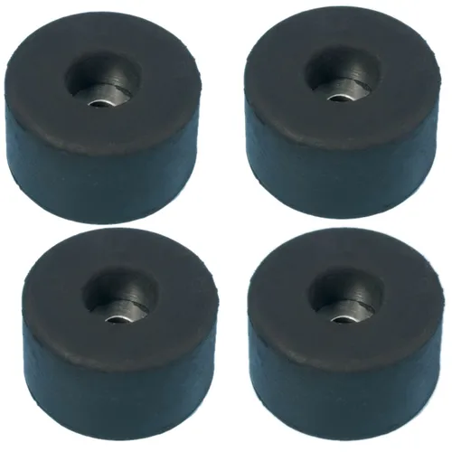 Adam Hall 4906 Gummifuß Pack 38 x 10 mm mit Stahlscheibe geblistert