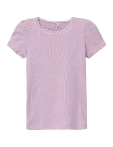 Name IT Mädchen Nmfkab Ss Top Noos, Winsome Orchid, 110 EU in pink von NAME IT