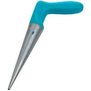 GARDENA Blumenzwiebelpflanzer aus Zinkdruckguss - Garten- und Grünflächenpflege - Müheloses Einpflanzen von Zwiebeln mit kälteisolierendem Griff für perfekten Komfort und exakte Pflanztiefe.