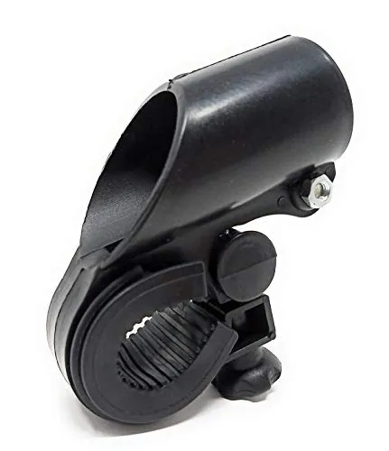 System-S Fahrrad Licht Halterung, schwarz, Befestigung Taschenlampen Halter