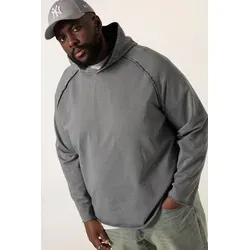 STHUGE Sweatshirt STHUGE Hoodie Kapuze Vintage Look bis 8 XL grau XL
