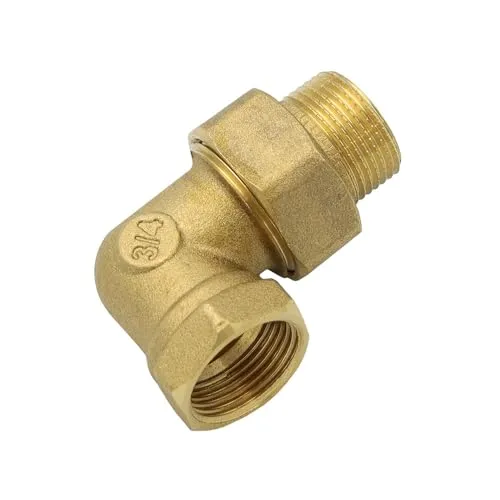 Stabilo-Sanitaer Messing Fitting Winkelverschraubung 3/4 Zoll DN20 IG/AG Winkel Verschraubung Rohrverschraubung Gewindefitting