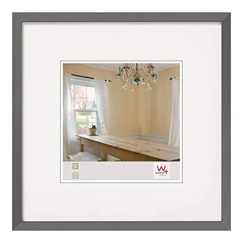 walther design Bilderrahmen grau 13 x 13 cm Peppers Holzrahmen BP313D