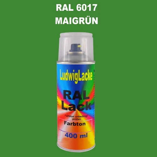 Ral Spraydose 6017 Maigrün 400ml glänzend auch in 1kg Dosen lieferbar