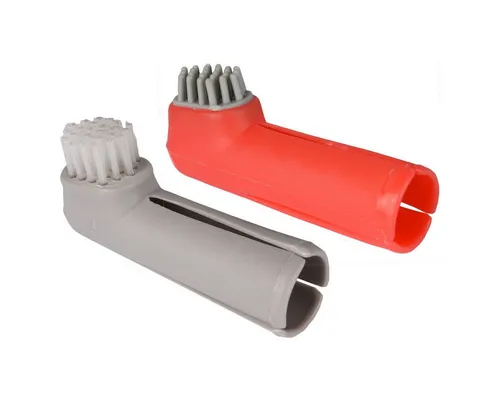 Flamingo Tierzahnbürste Fingerzahnbürsten-Set Dentes von Flamingo