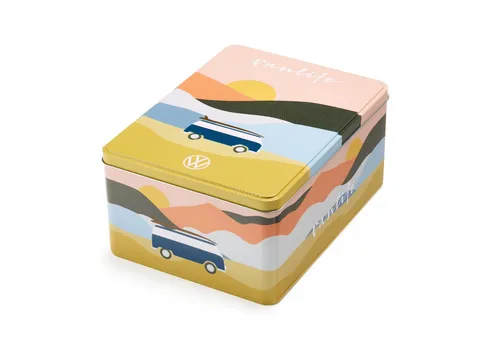 Orig. VW T1 Blechdose Vanlife Aufbewahrungsdose Dose 1K6069649