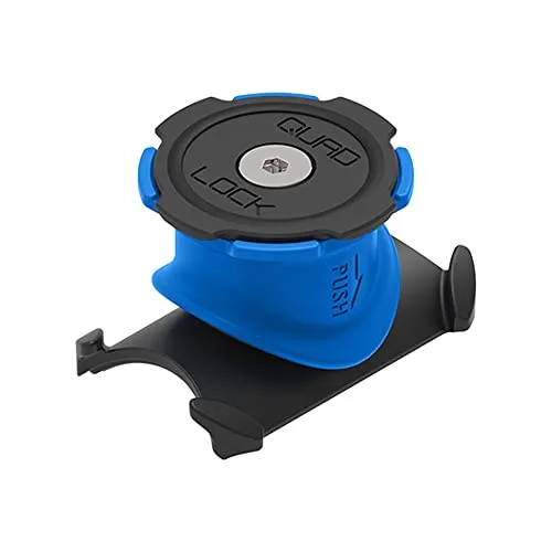 Quad Lock Fahrrad Lenker-Halterung schwarz-blau - Smartphonehalter & Zubehör - Die sicherste und leichteste Smartphone-Fahrradhalterung mit patentierter zweistufiger Verriegelung für maximalen Halt auf jedem Terrain.