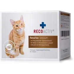 RECOACTIV Renaltan Tonicum für Katzen, 3 x 90 ml - Vitamine für Katzen, unterstützt die Nierenfunktion und reduziert die Phosphataufnahme, ideal für nierenkranke Katzen.