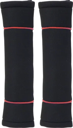 Carpoint Gurtpolsters Classic Schwarz/Rot
