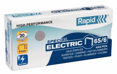 Rapid 24869000 Heftklammern 65/6mm Strong, verzinkt, 5000 Stück