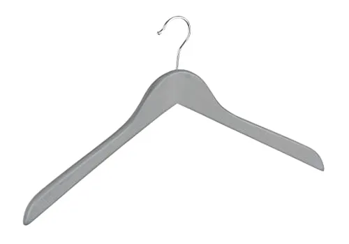 WENKO Kleiderbügel Jolie Grau gekälkt Holz in grau von WENKO