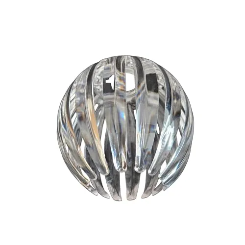 Kunststoff Lampenschirm bunt Ersatz für Wandlampe Tischlampe Pendelleuchte Abdeckung Lichtschirm Lampenschirmabdeckung rund Lochdurchmesser 3,2 cm für Deckenlampe oder Tischleuchte (1x Transparent)